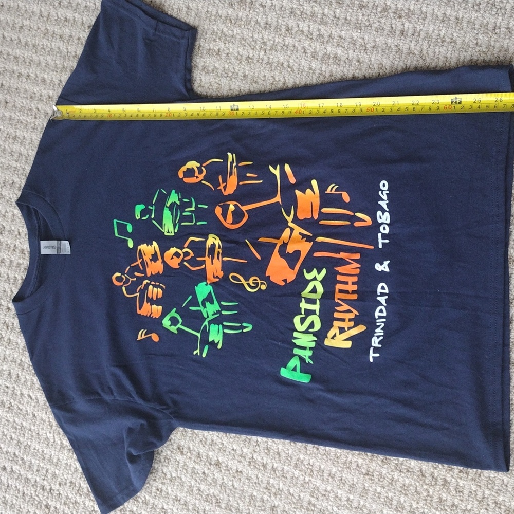 Trinidad And Tabago Navy Graphic T-Shirt - Picture 8 of 12